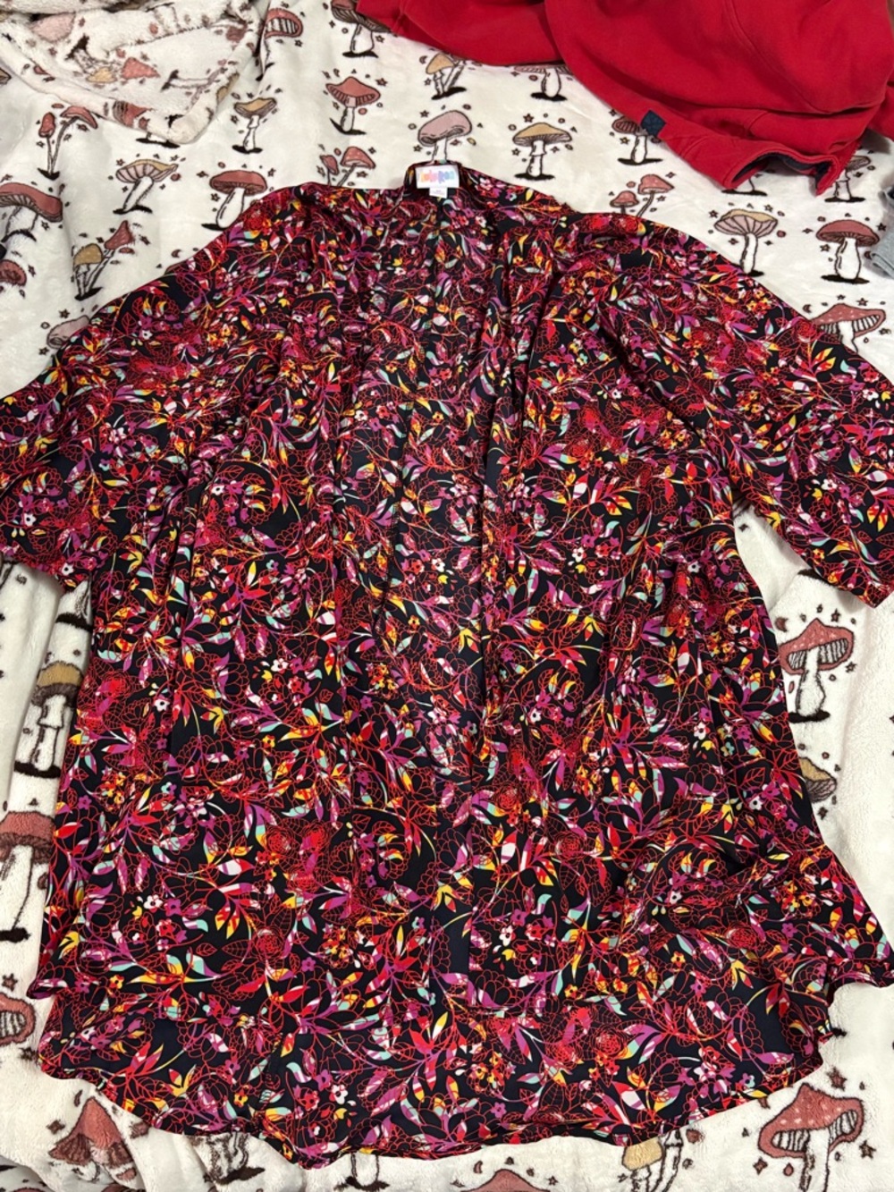 Lularoe Women's Floral Print Kimono